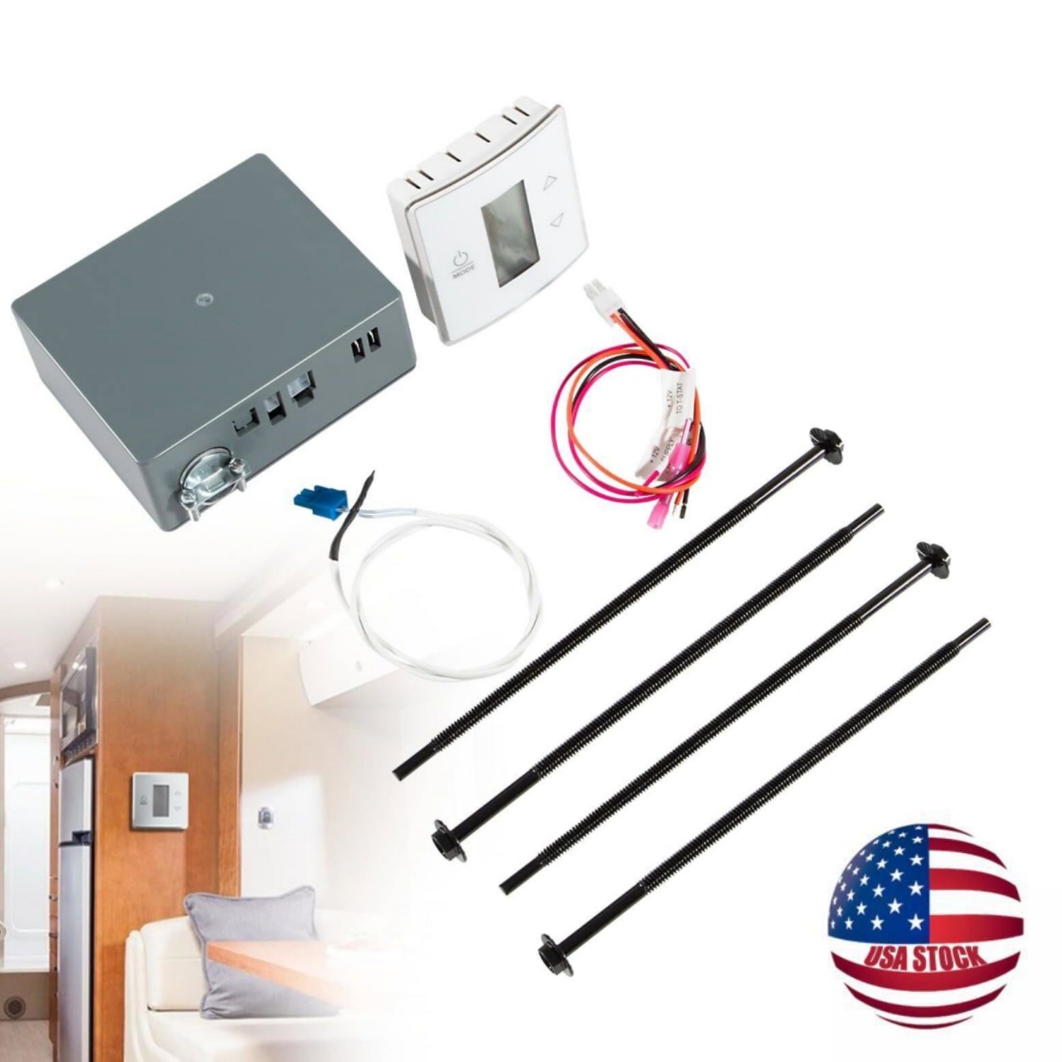 3316230.000 RV Thermostat Kit for Dometic Single Zone LCD Touch RV Cool/Furnace