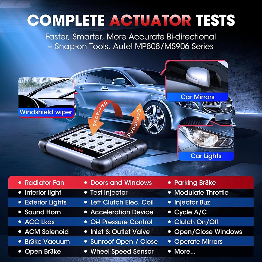 2026 Autel MaxiCOM MK808S Bidirectional Car Diagnostic Scanner Tool Key Coding