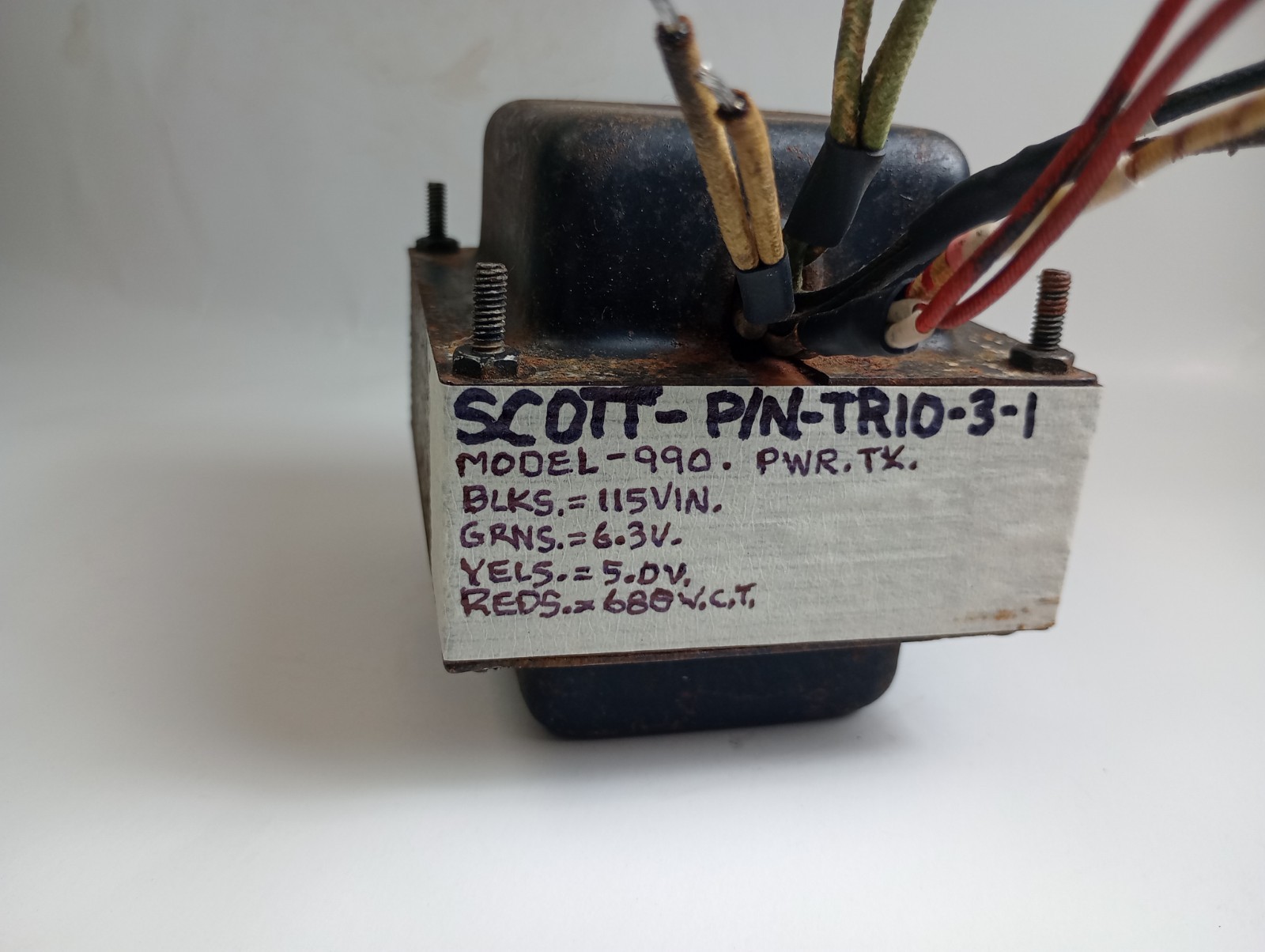 1 Scott TR-10-3 Power Transformer -Tests Good -3 Available