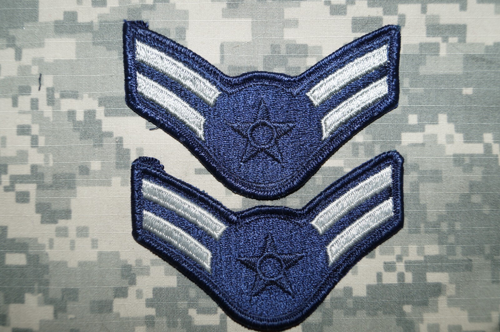 Military Patch US Air Force Dress Color 1970's Airman First Class/A1C Rank MALE