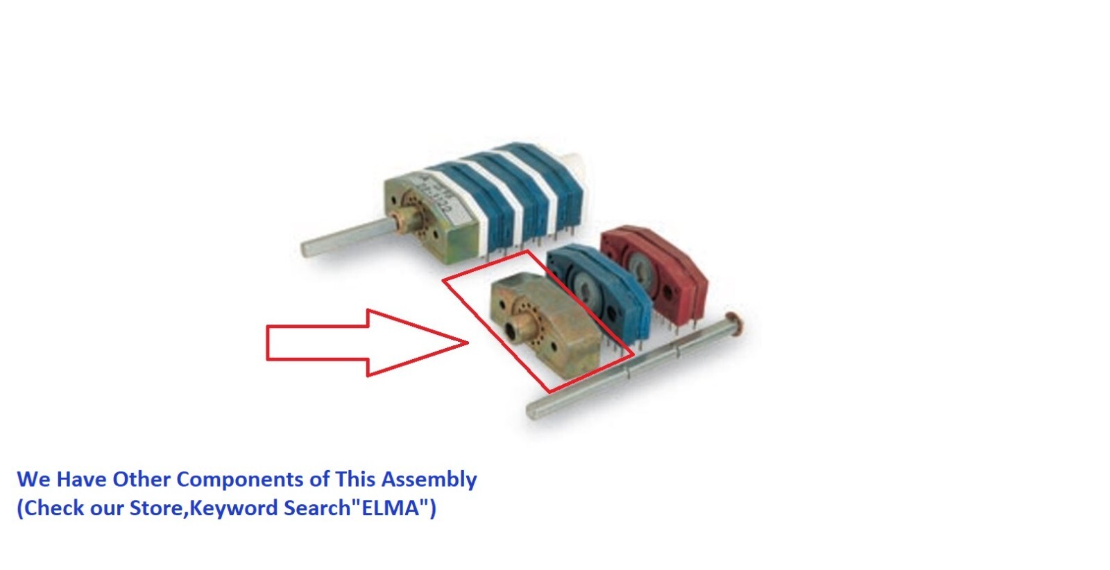 Switch mechanism,4214-10T , ELMA, Total ≤ 6 Pole, 12 Position, Torque : 6 Ncm