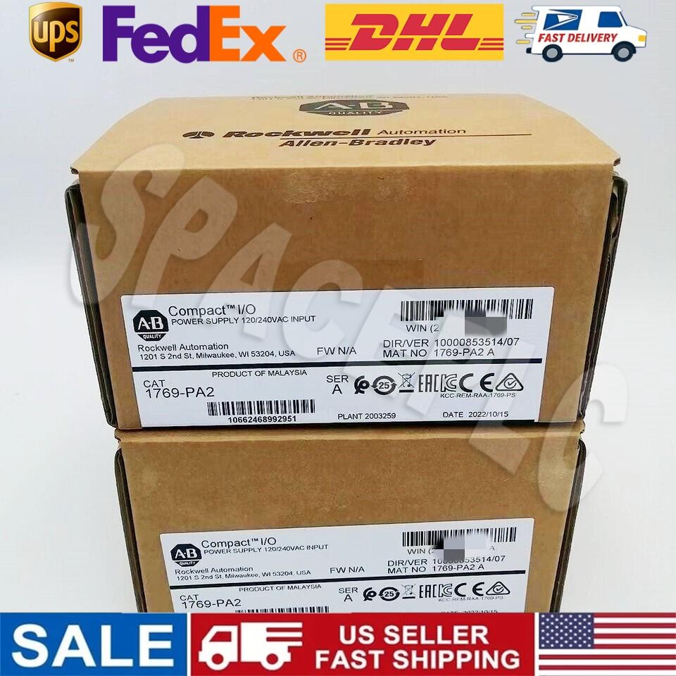 New Factory Sealed AB 1769-PA2 /A CompactLogix AC Power Supply 1769PA2 Free ship