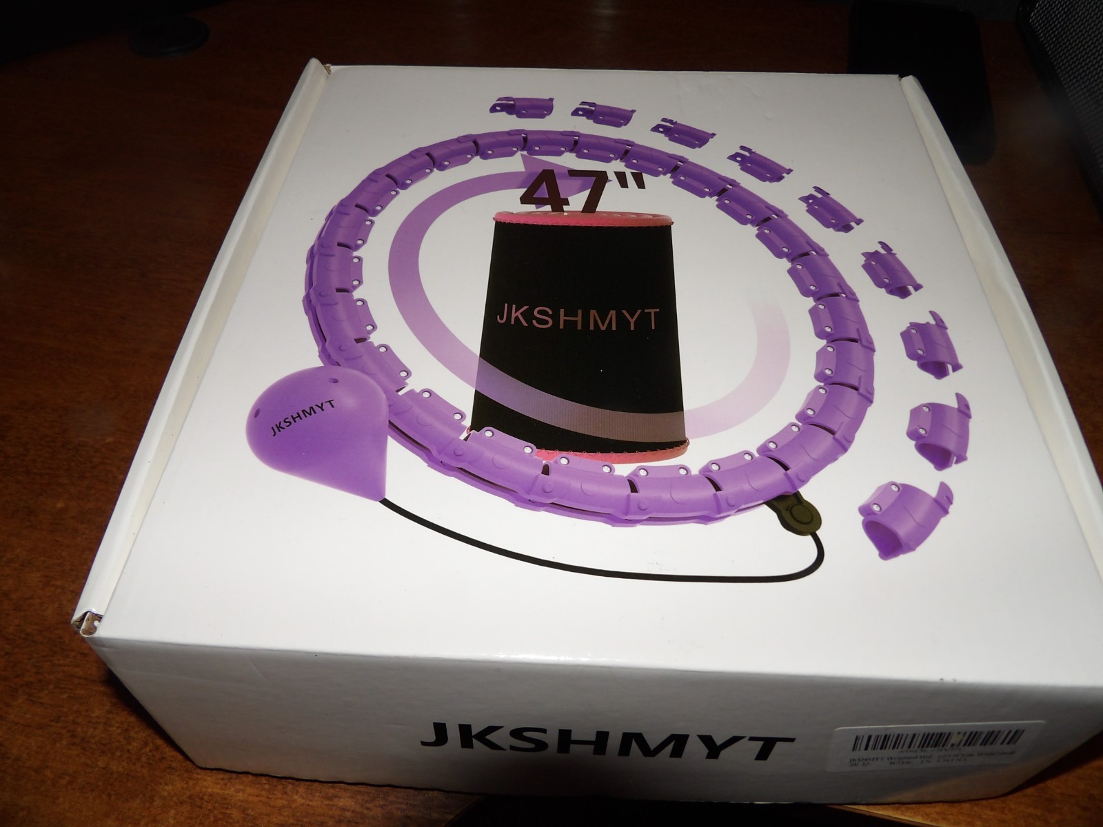 JKSHMYT Weighted Hula Circle Hoops for Adult Fitness in Box