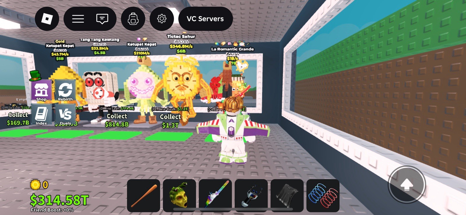 Roblox Game Item Asset - Secret Gold Ketupat Kepat Tang Tang Tictac La Romantic