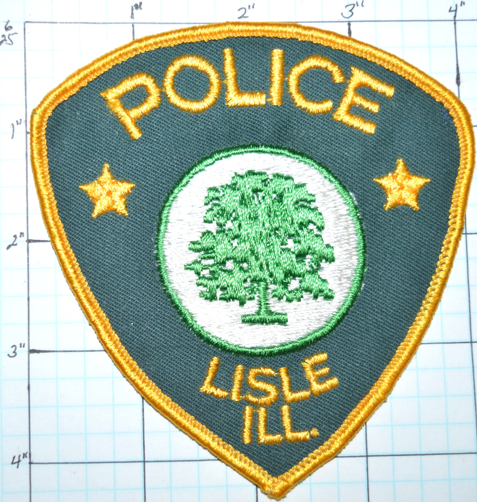 ILLINOIS, LISLE VINTAGE POLICE DEPT PATCH