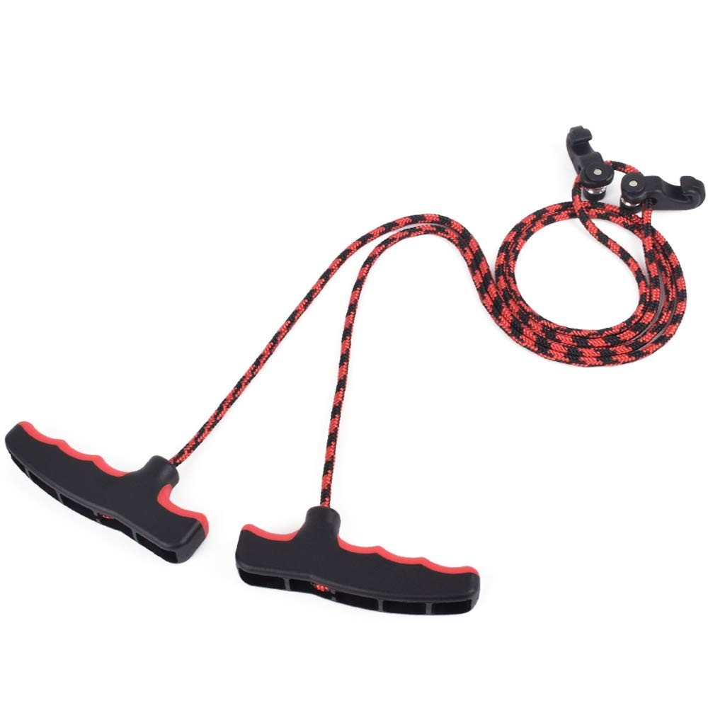 Crossbow Rope String Cocking Device Double Handle for Archery Bow Hunting Too...