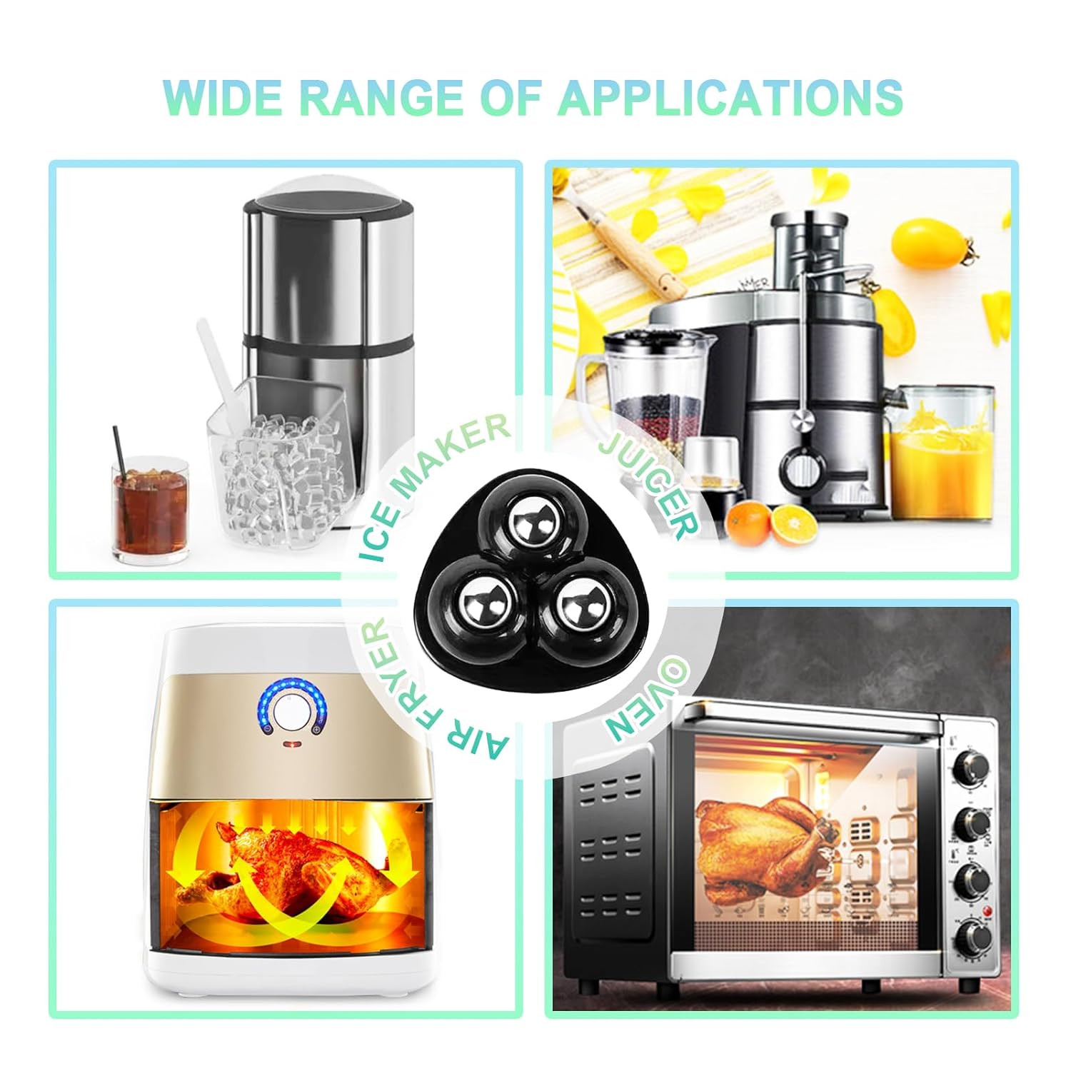 Appliance Casters - Furniture Sliders & Appliance Rollers for Kitchen, Coffee Ma