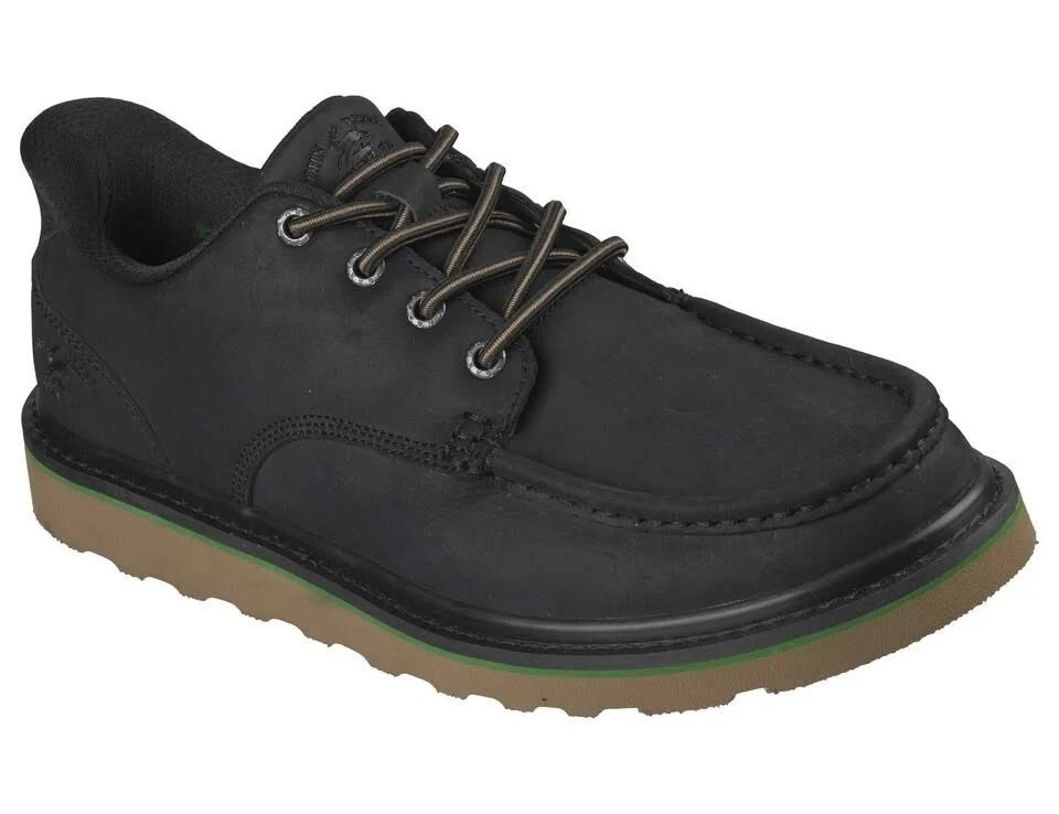 John Deere Skechers Black Loafer Shoes Anti Slip Mens Waterproof Slip Ins 256092