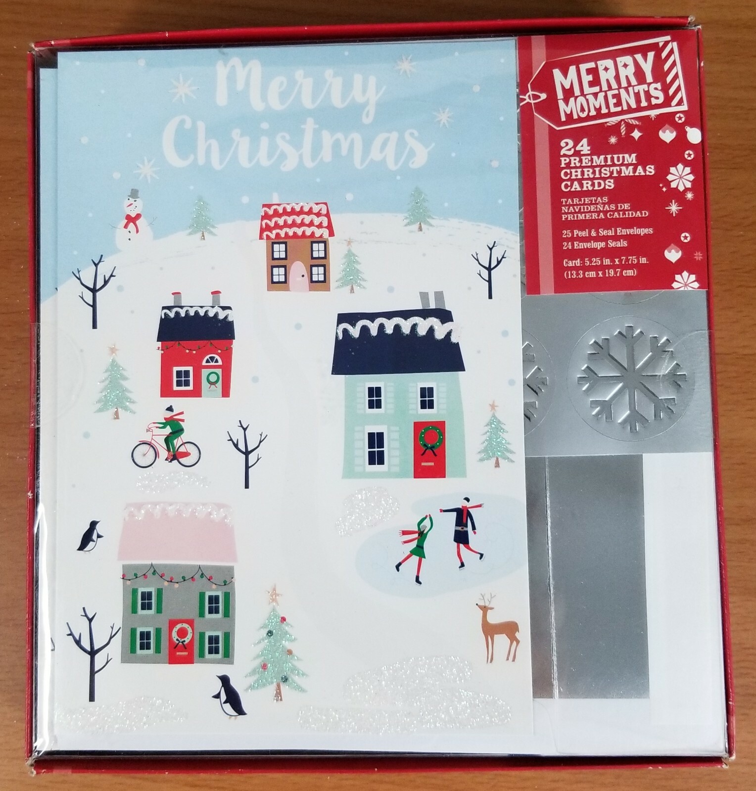 Merry Moments 24 Premium Christmas Cards New Sealed Snow Scene 2018