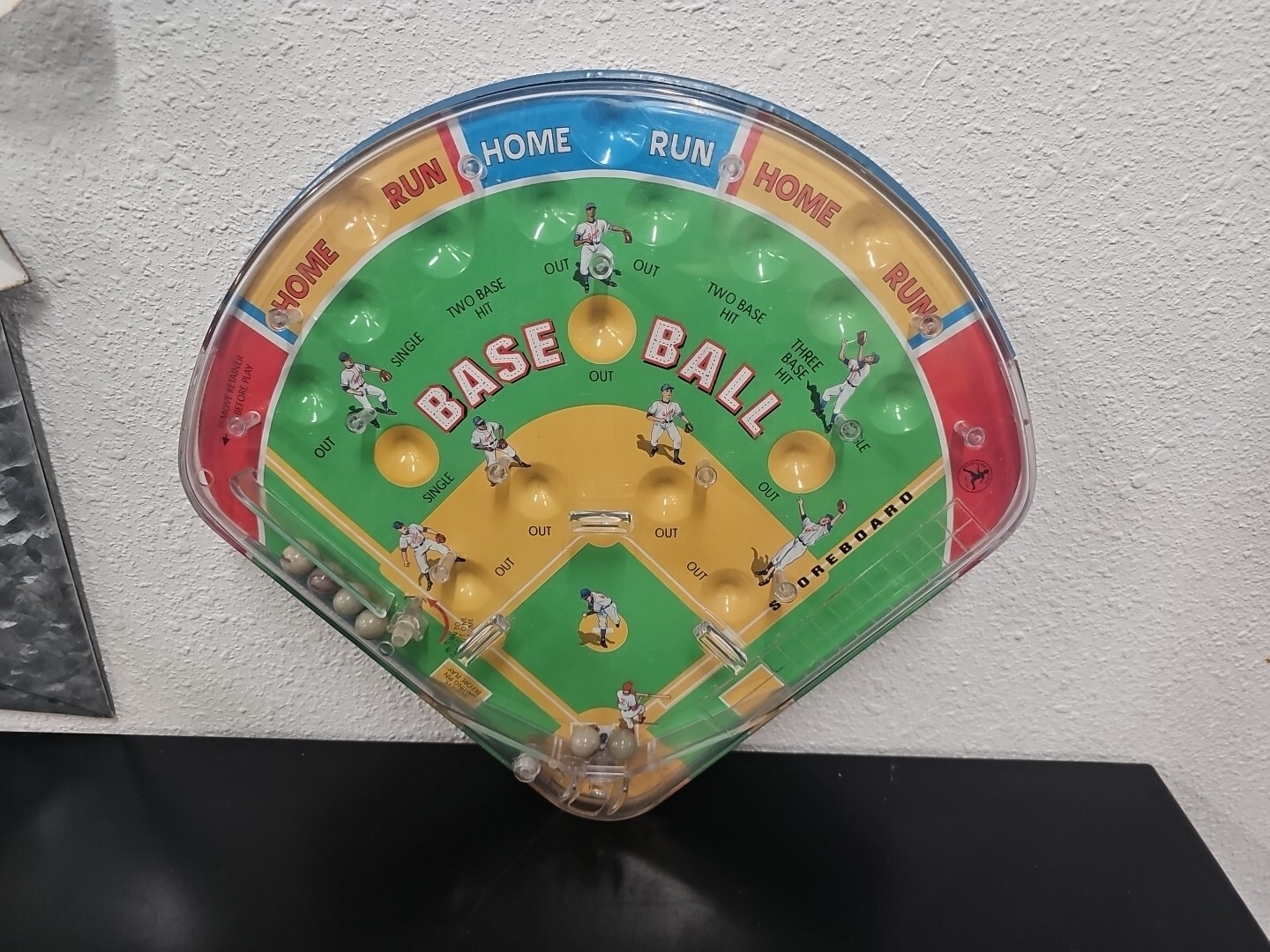 Play Ball Pinball Game From 2001 By Schylling Baseball Toys Homerun FAST SHIP