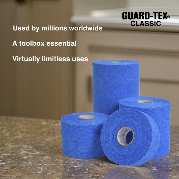 GUARD-TEX BLUE SELF-ADHERING FINGER TAPE 3/4"x30 Yd. #41408 16 ROLL PK