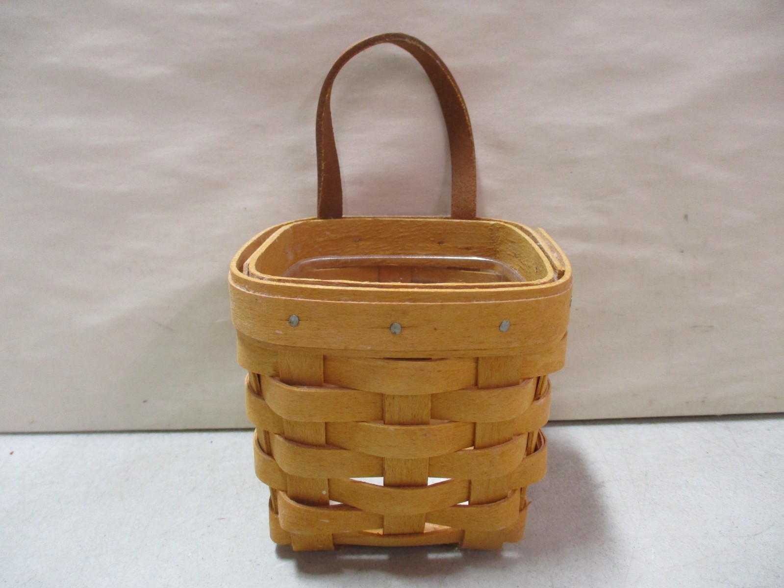 1996 Longaberger Chives Basket with Plastic Insert