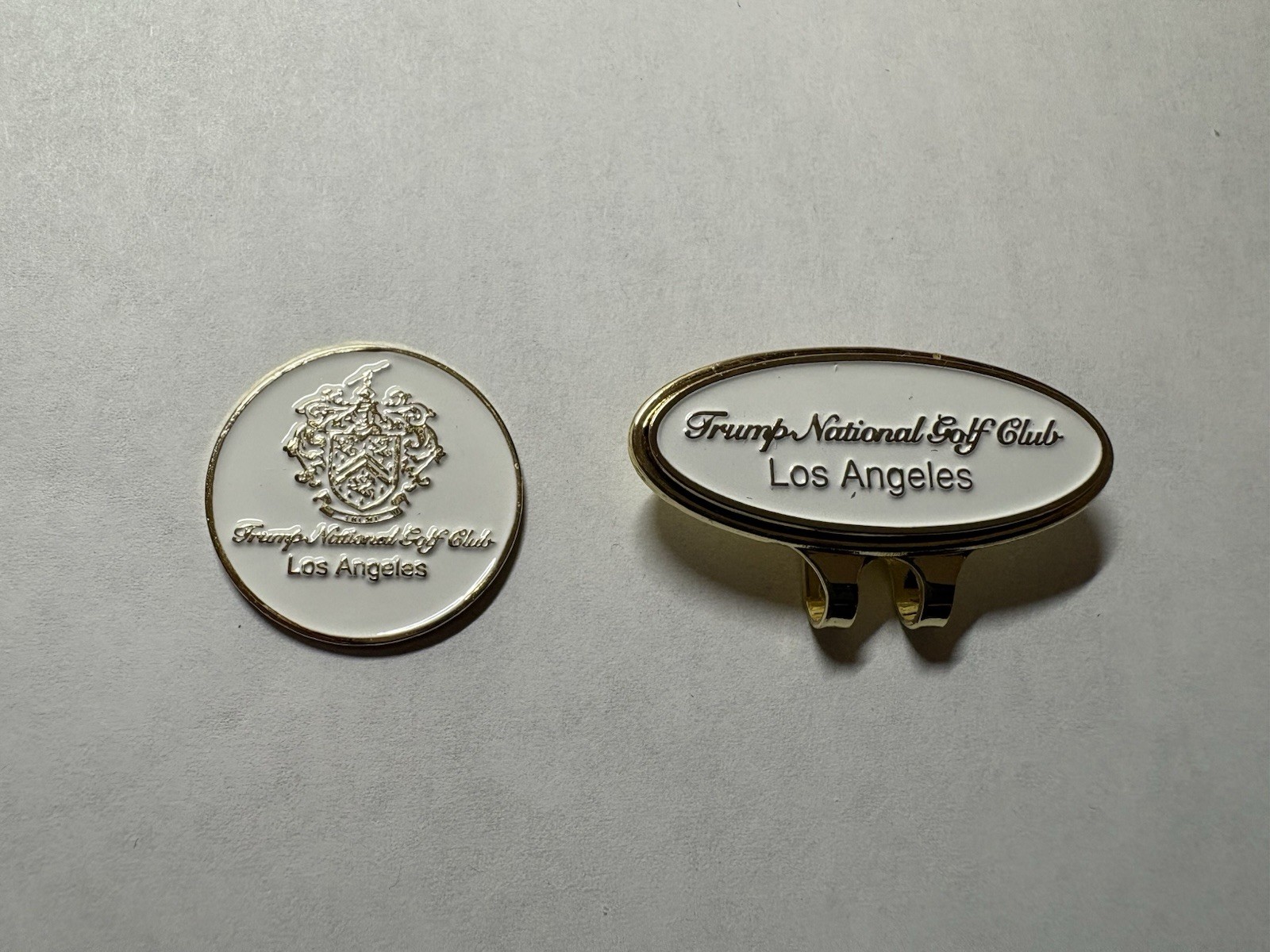 Trump National Golf Club Los Angeles 1" Coin Golf Marker W/Trump LA Hat Clip