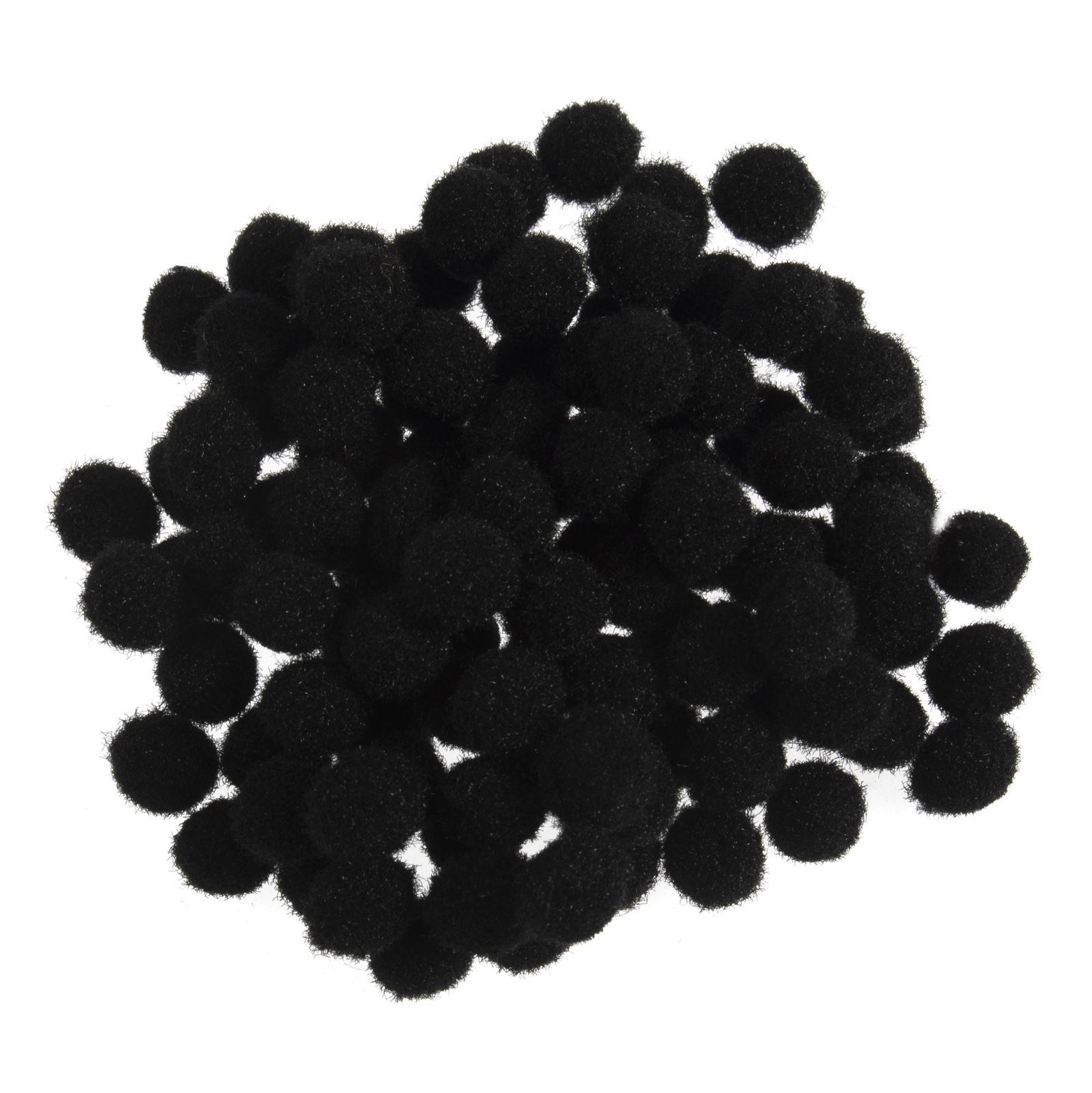 Trimits Pom Poms 0.7cm Black - Pack of 100