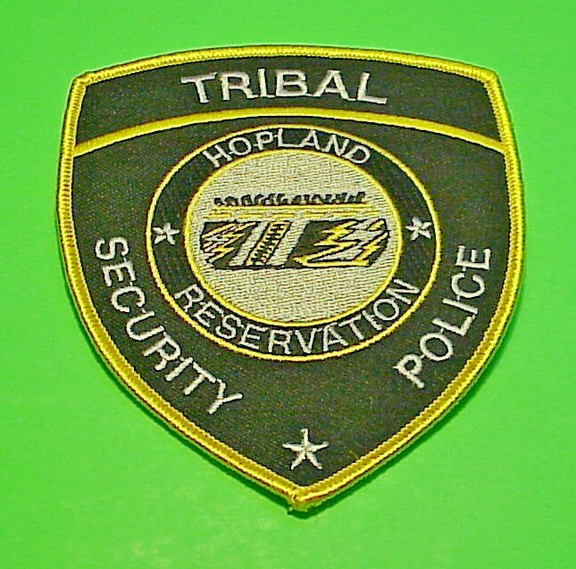 HOPLAND  CALIFORNIA   CA  TRIBAL RESERVATION  4 3/4"  SECURITY /  POLICE PATCH