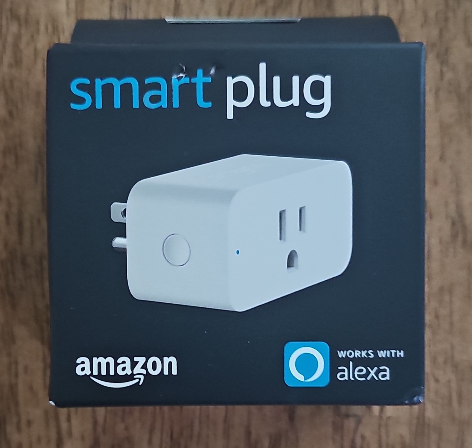 Amazon Wi-Fi Smart Plug, Works w/ Alexa, White Indoor Single Outlet, Voice
