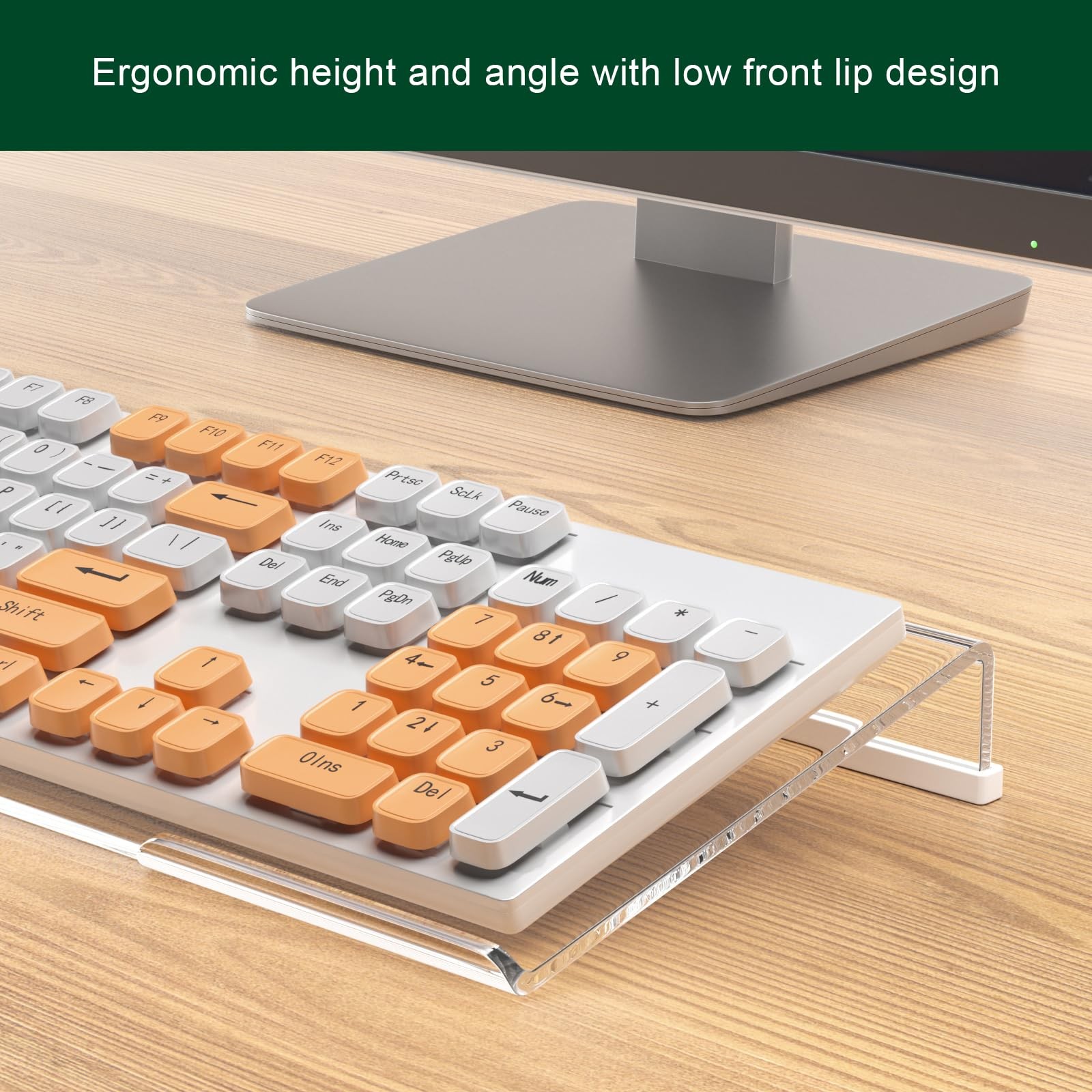 BOSSCASA Computer Keyboard Stand Holder - Ergonomic Acrylic Keyboard Stand for D