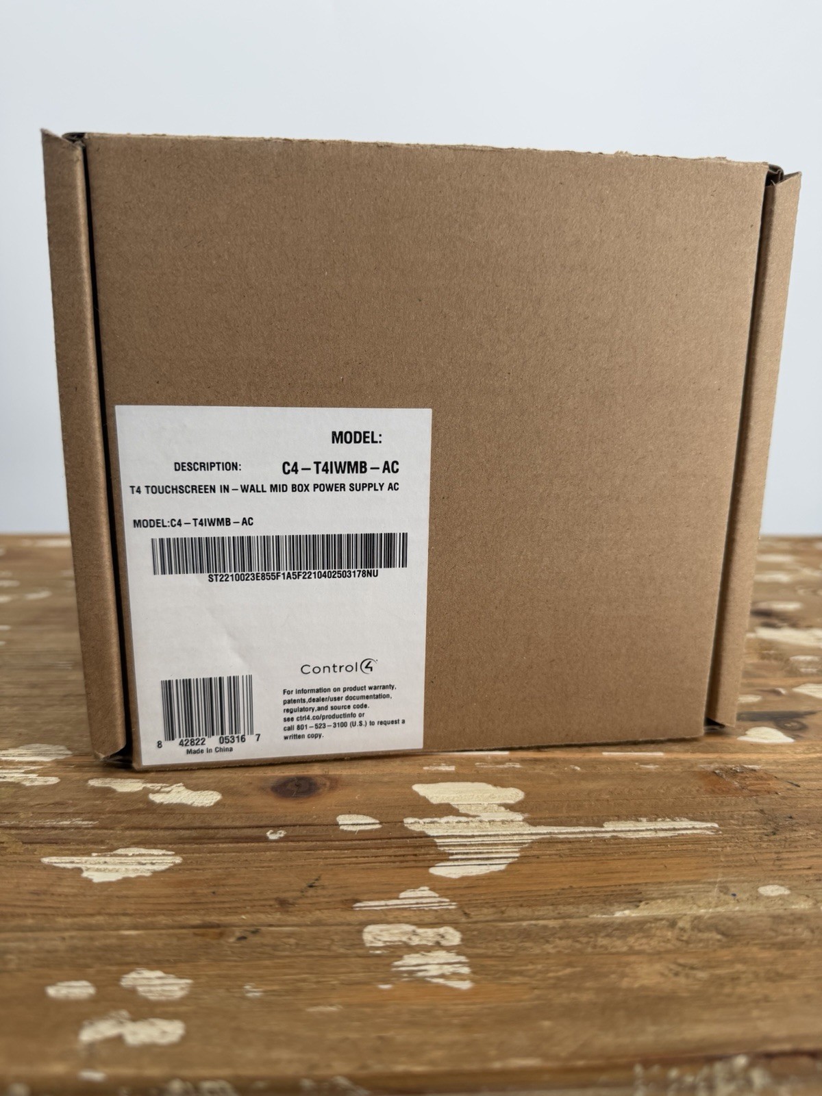 Control4 PoE Powered In-Wall Mid Box for T4 Touchscreen – C4-T4IWMB