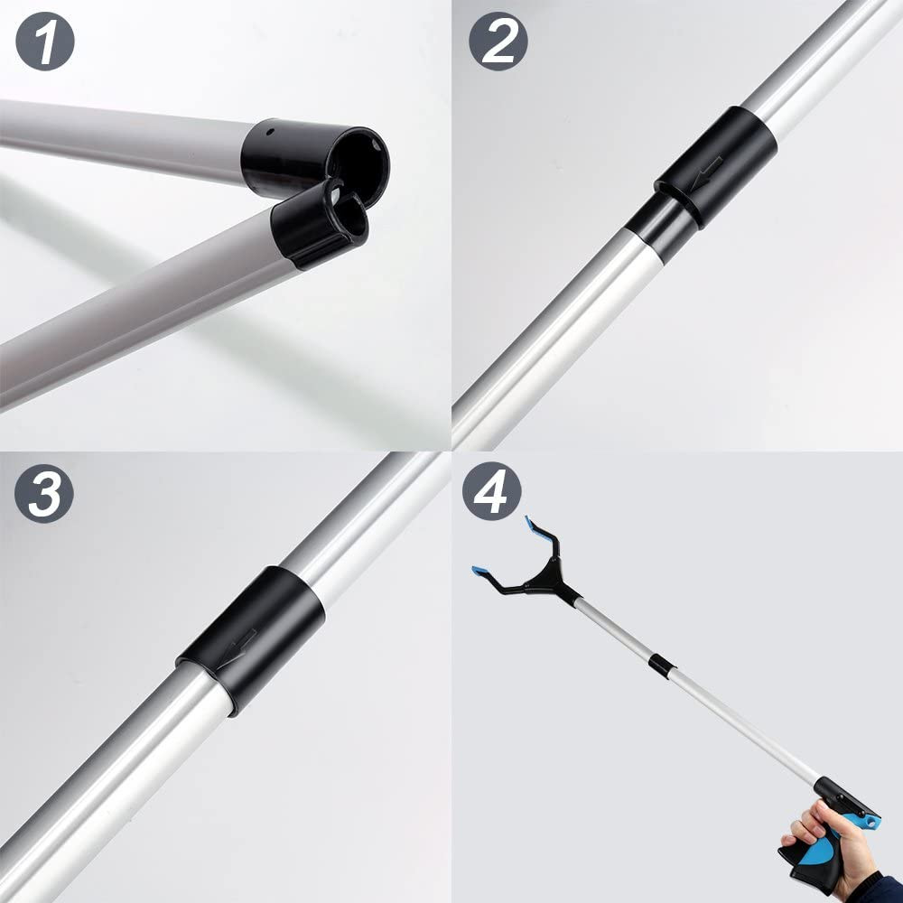 Grabber Reacher Tool, 32" Grabbers for Elderly, Lightweight Extra Long Handy Tra