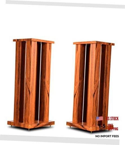 M5 Speaker Stands HiFi Audio MDF Loudspeaker Racks 24 inch Supports Wood Finish