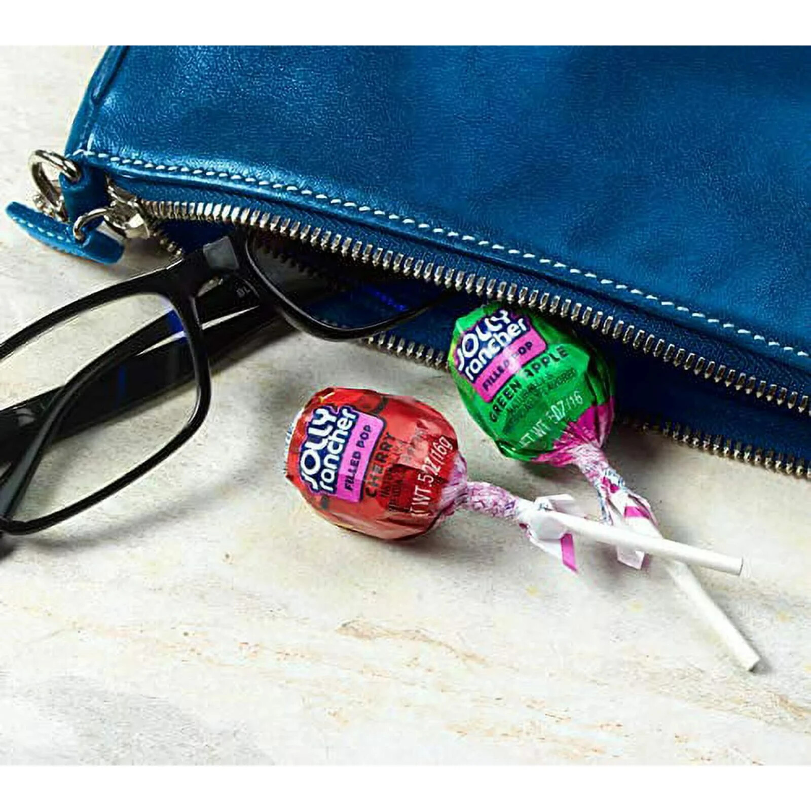 JOLLY RANCHER Round Lollipops, Assorted Fruit Filled Pops, Bulk Candy (2 Pounds)