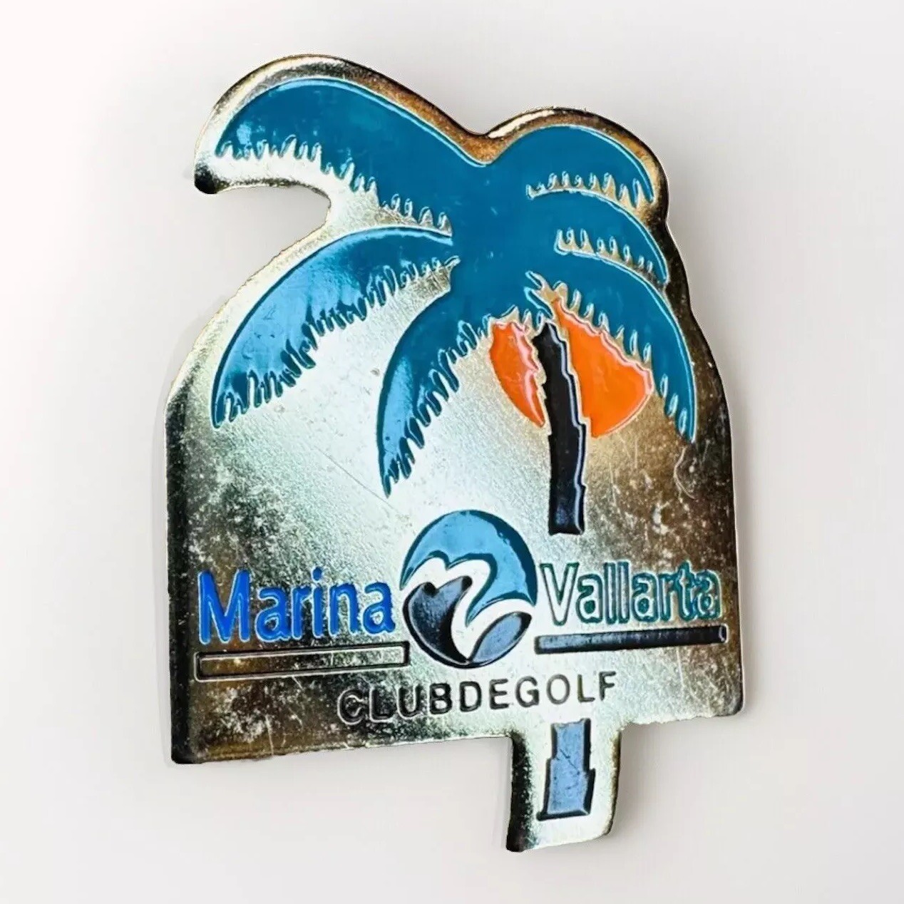 Marina Vallarta Golf Club Lapel Hat Pin Sun Palm Tree P