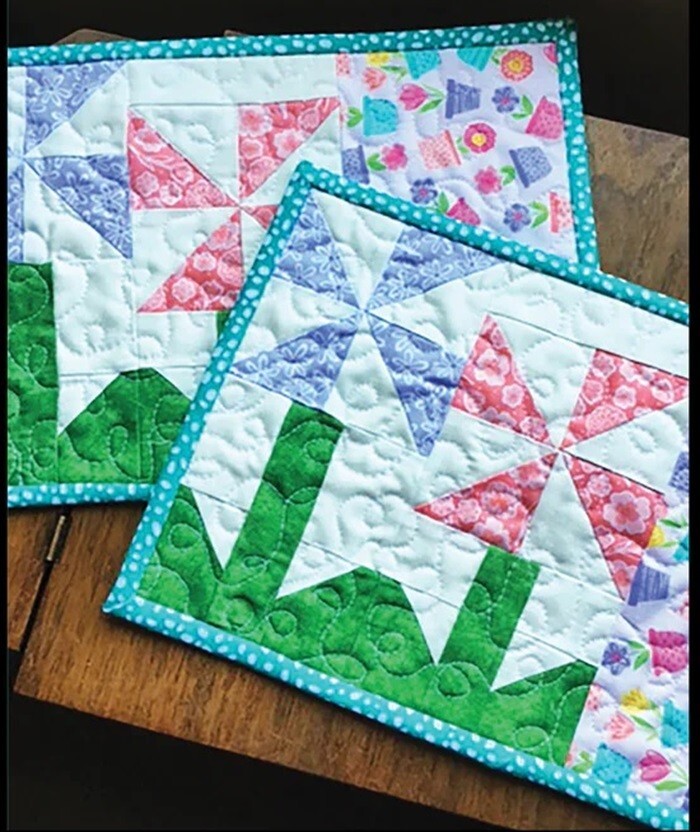 Pinwheelies Snack Mat Quilt Pattern
