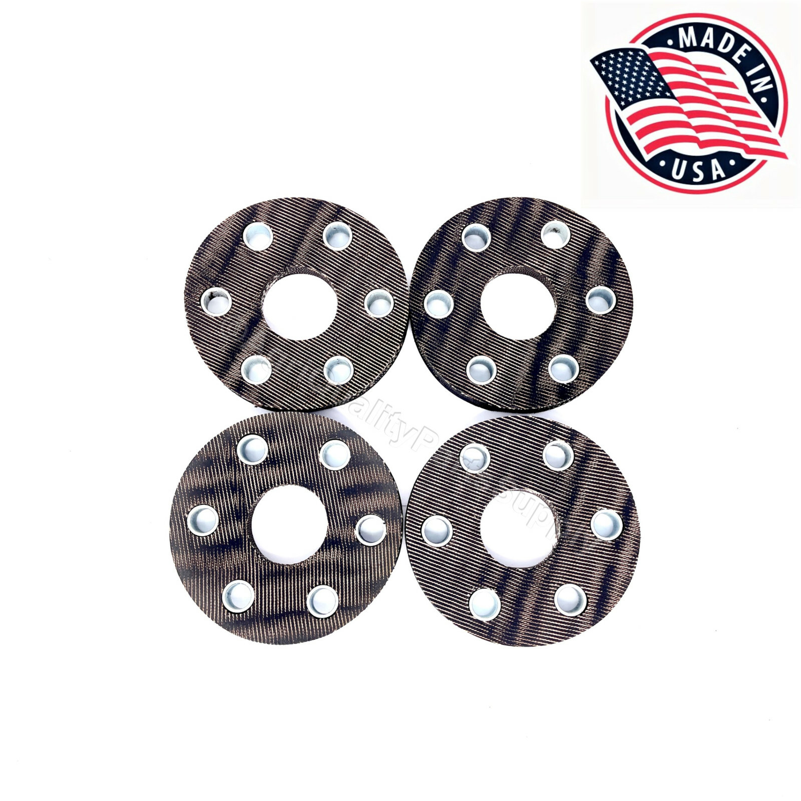 Set of 4 Rhino Bush Hog Hardee rotary cutter flex coupler rubber discs & bushing