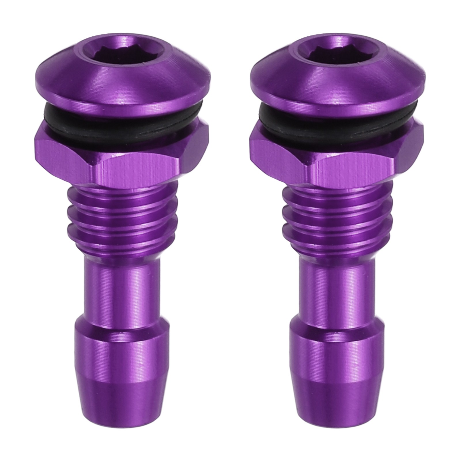 2Pcs 20mm M6 RC Boat Water Nipple Water Outlet Nozzle Aluminium Alloy, Purple