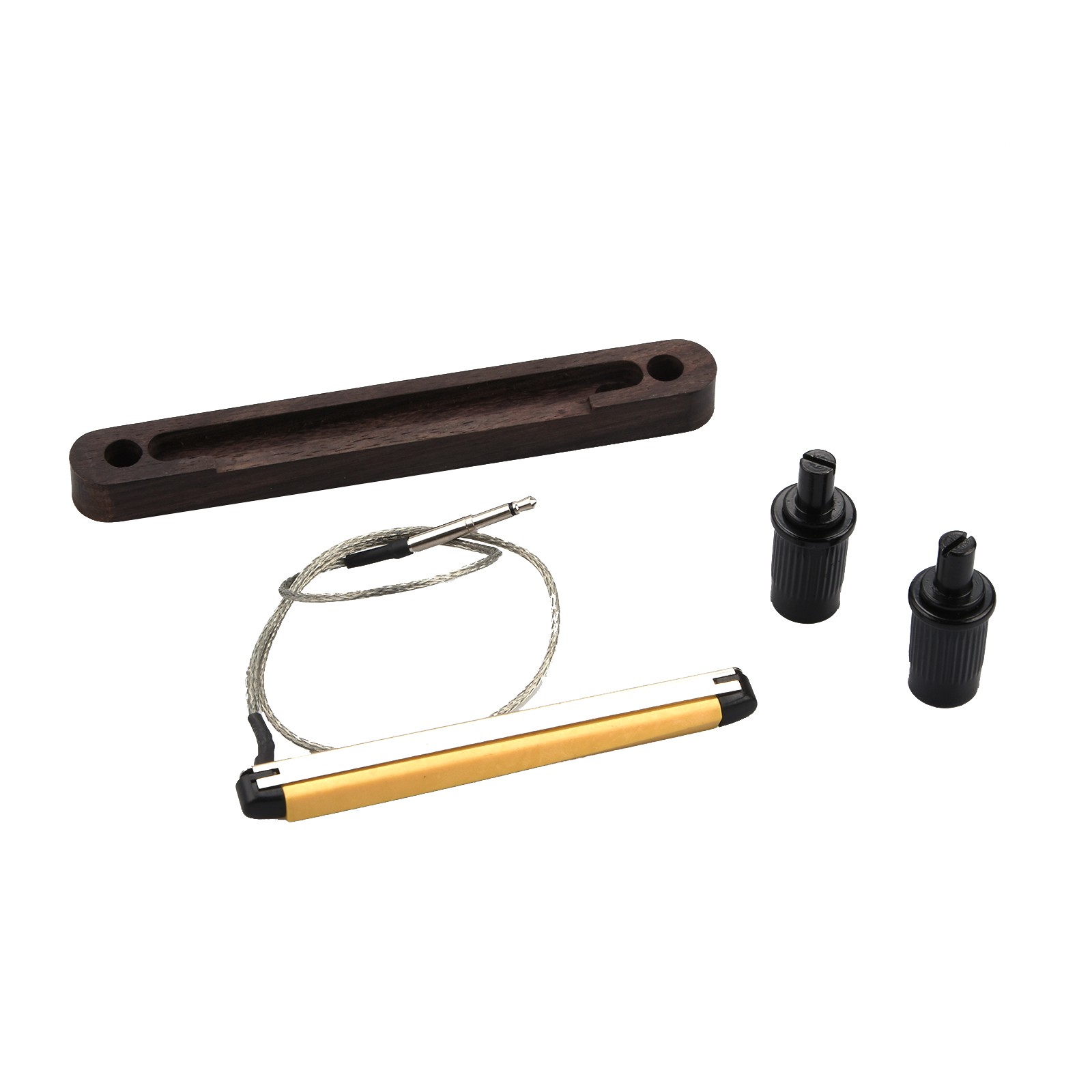 Acoustic Bass Bridge Saddle with 6-String Piezo Pickup and 2.5mm Connector