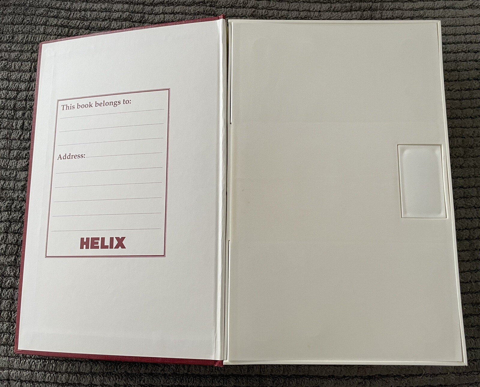 HELIX Book Safe Lock includes 2 keys Security safe disguised as book