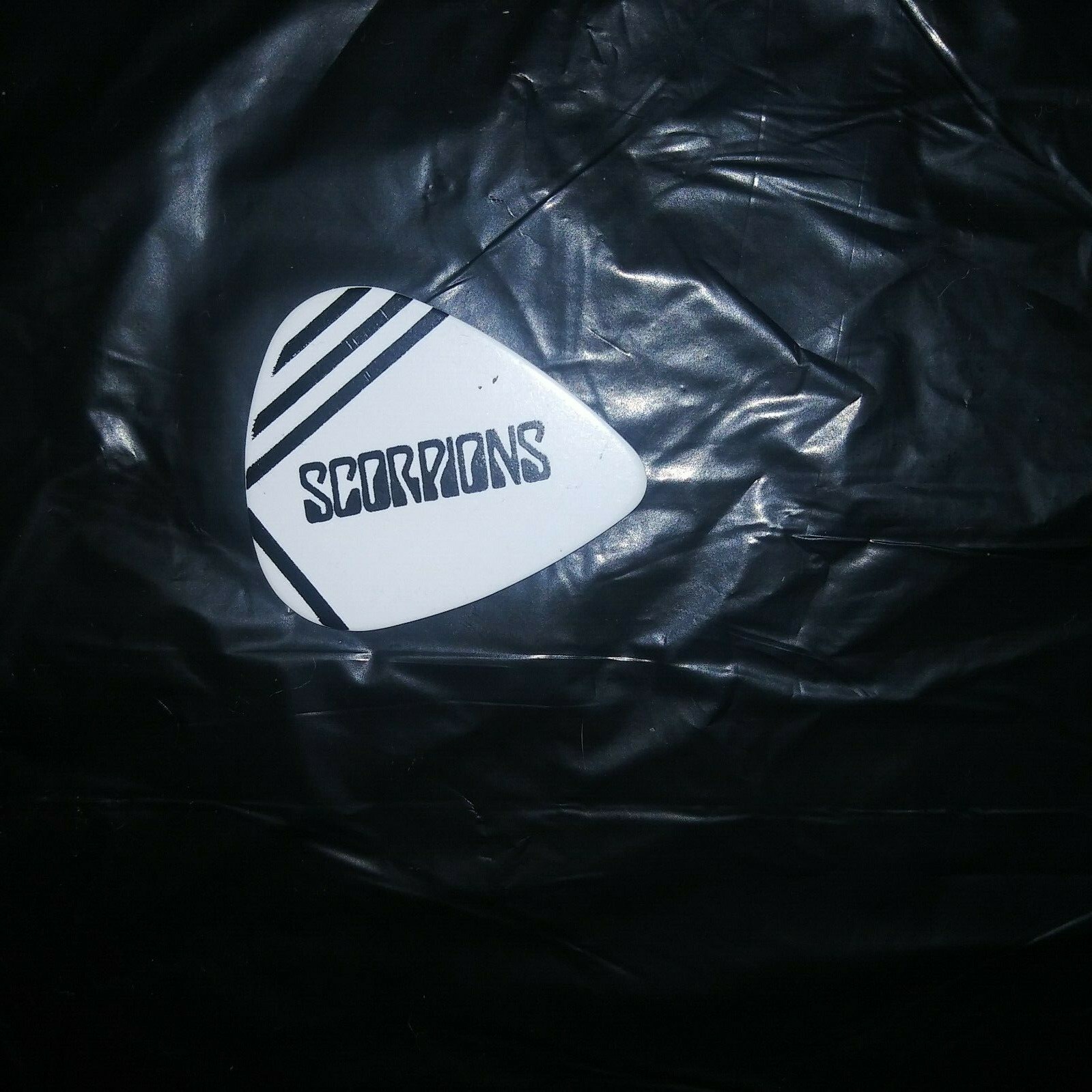 SCORPIONS Logo & Mattias Jabs Signature Old 90's Concert Tour GUITAR PICK