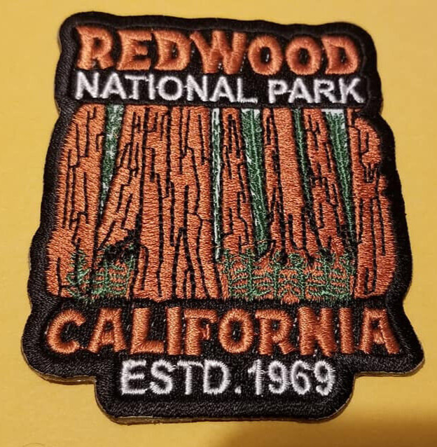 California Redwood National Park Embroidered Patch approx 2.75x3.5"