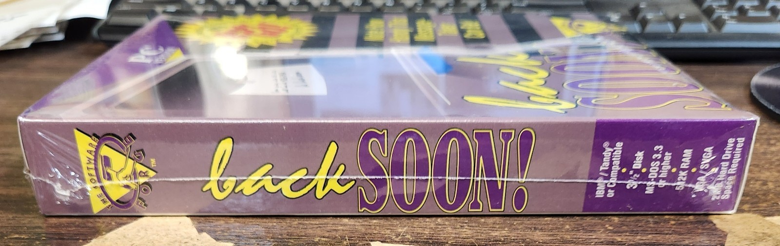 Back Soon! by Software Forge (1994, MS-DOS, 3-1/2" Floppy Disk) BRAND NEW SEALED