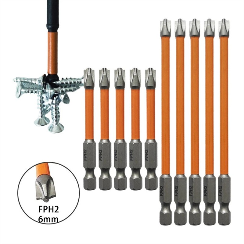 10pcs Magnetic Special Slotted Cross Screwdriver Bit For Electrician FPH2 -2026