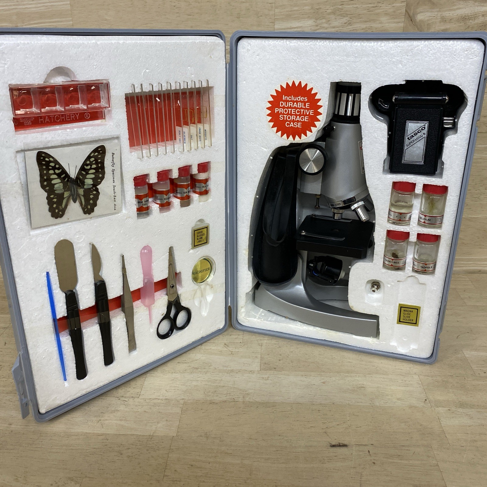 TASCO Microscope 1200 COMPLETE Unused Science Kit Lab