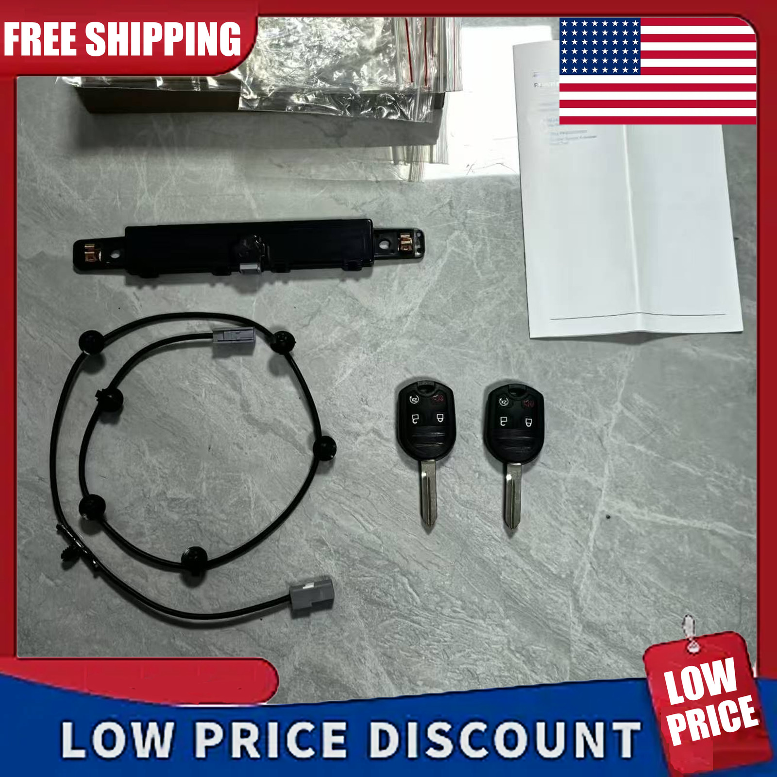 Car Auto Starter Remote Start System Kit for Ford F150 Edge 2011-2014 with 2-Key