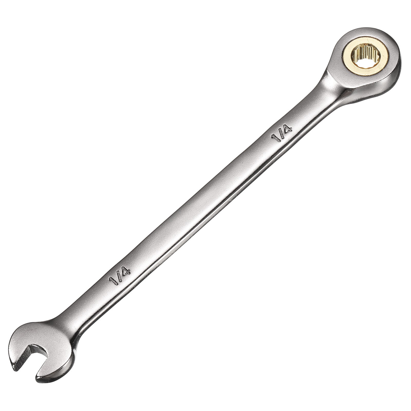 1/4" 12-Point Ratcheting Combination Wrench 72-Teeth, Cr-V Steel