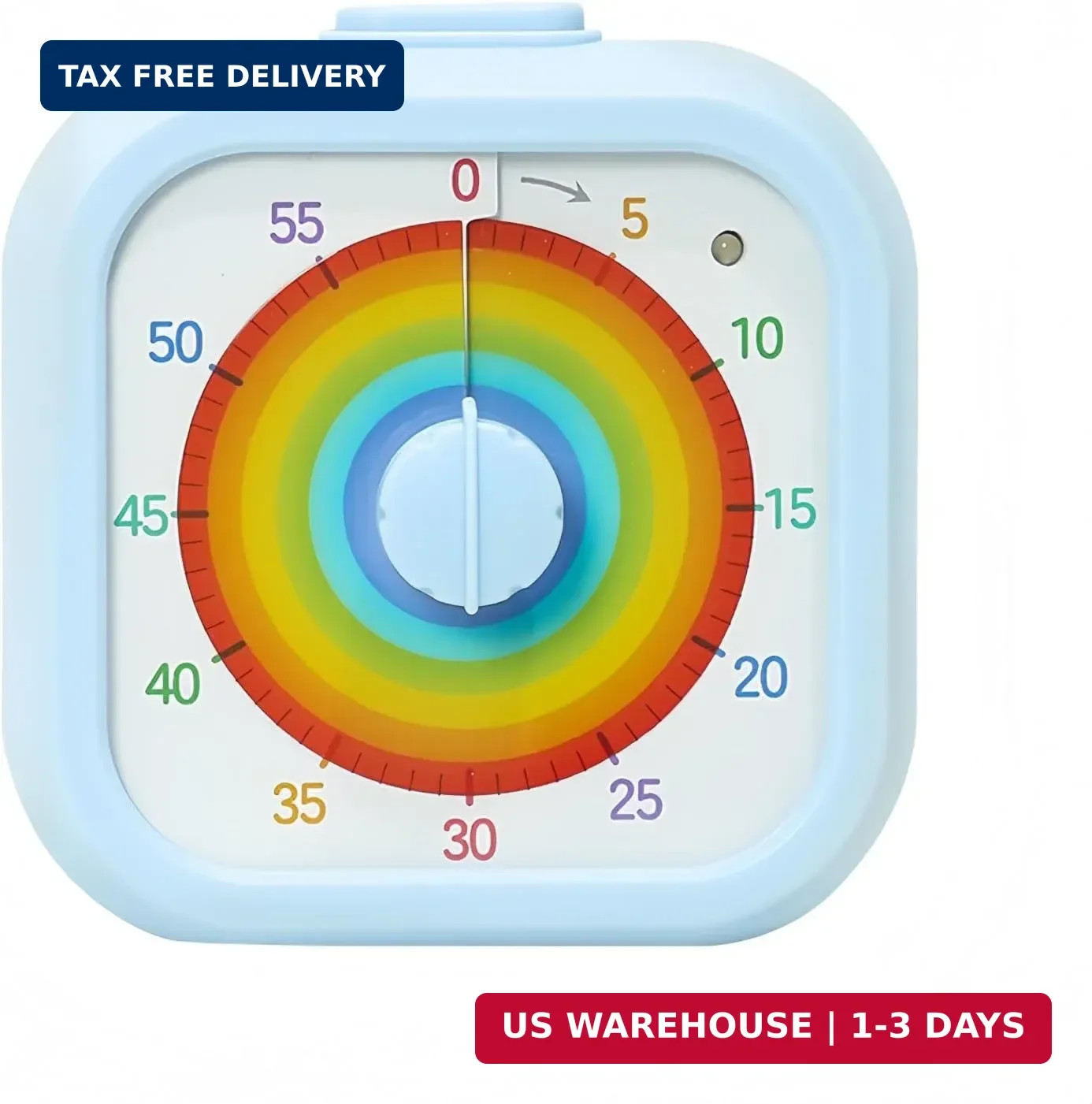60 Minute Visual Timer for Kids, Silent Countdown Timer with Fruit Pattern, Time