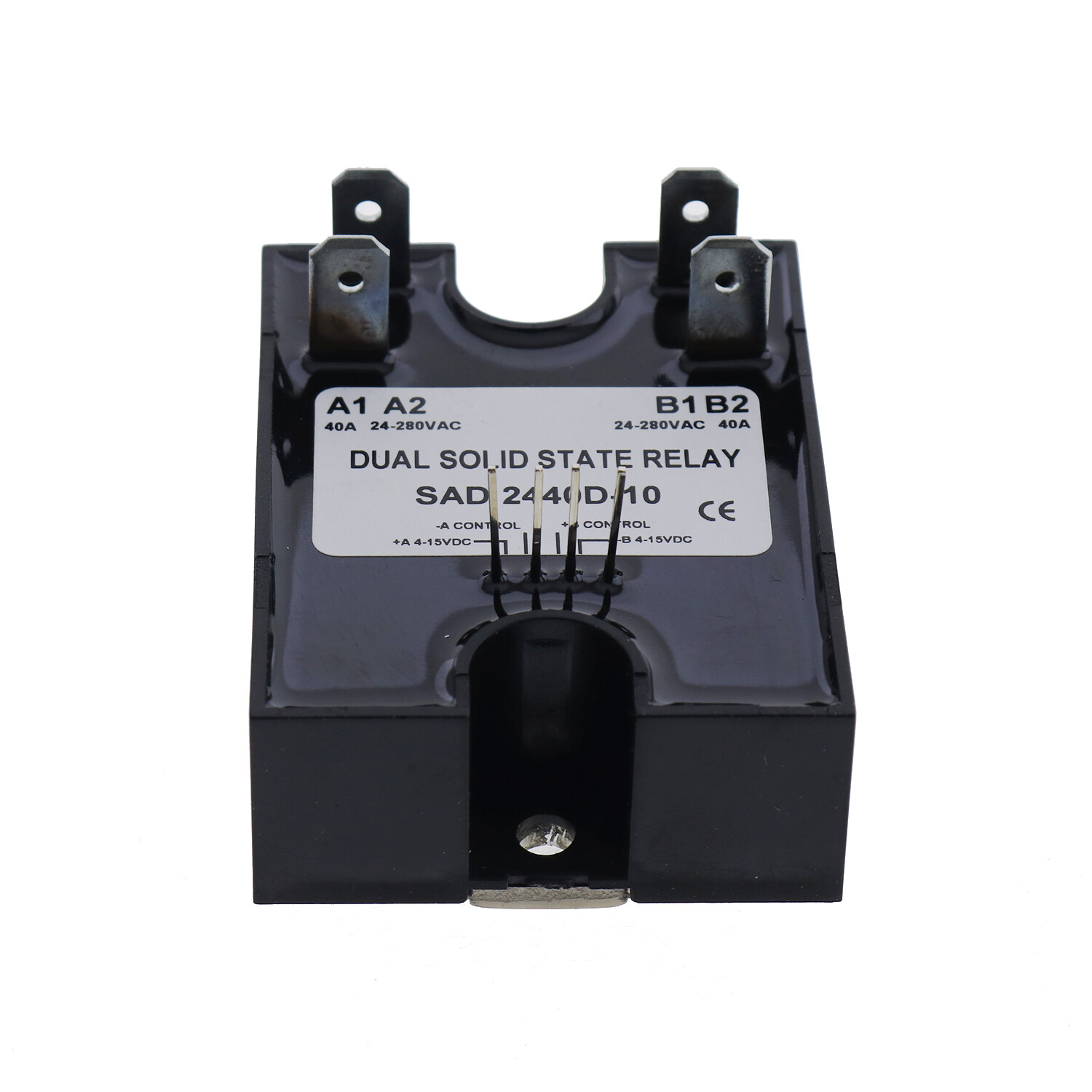 Dual Solid State Relay SSR 4-15VDC Input 24-280VAC Output 40A D2440D-10