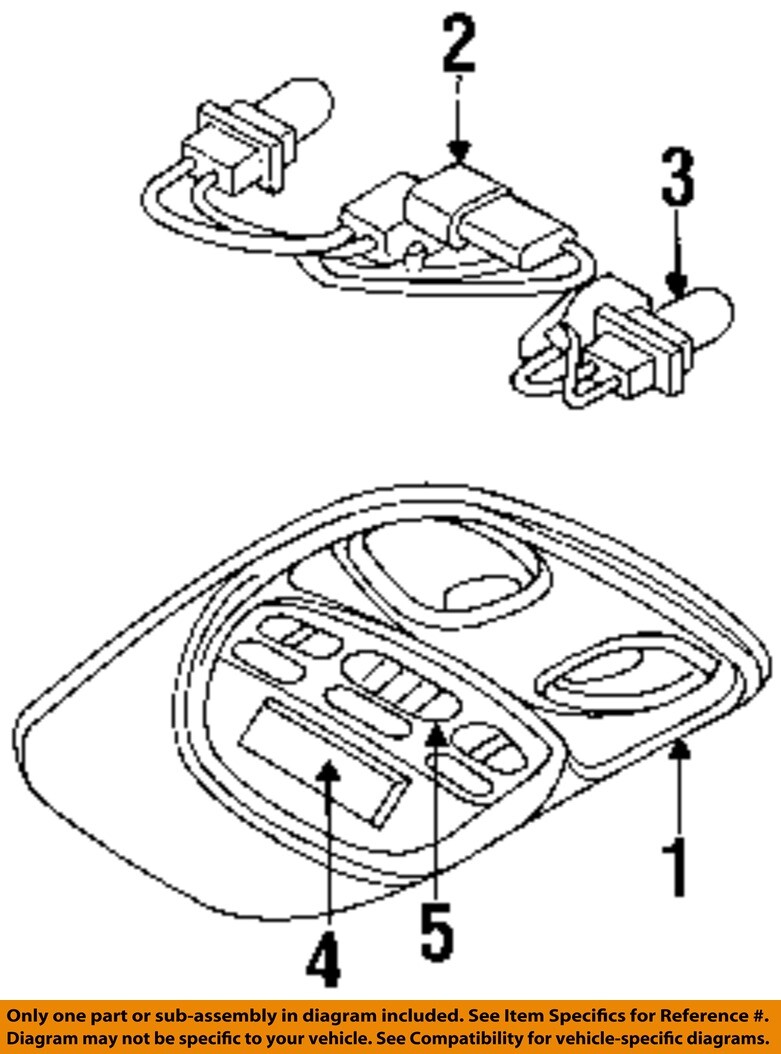 CHRYSLER OEM 98-04 300M Console Overhead-Module 4760145BI