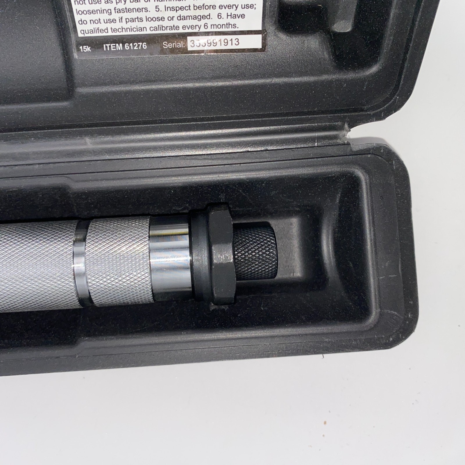 Pittsburgh Pro 3/8" Drive Click Type Reversible Torque Wrench W/ Case 61276