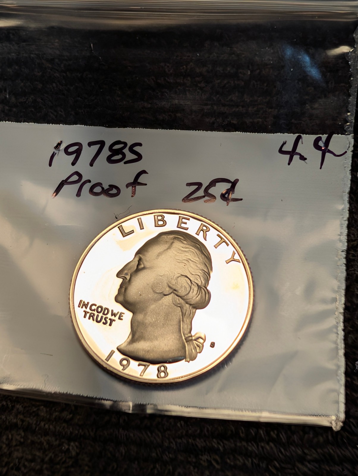 1978-S Proof Washington Quarter  ** From Proof Set **