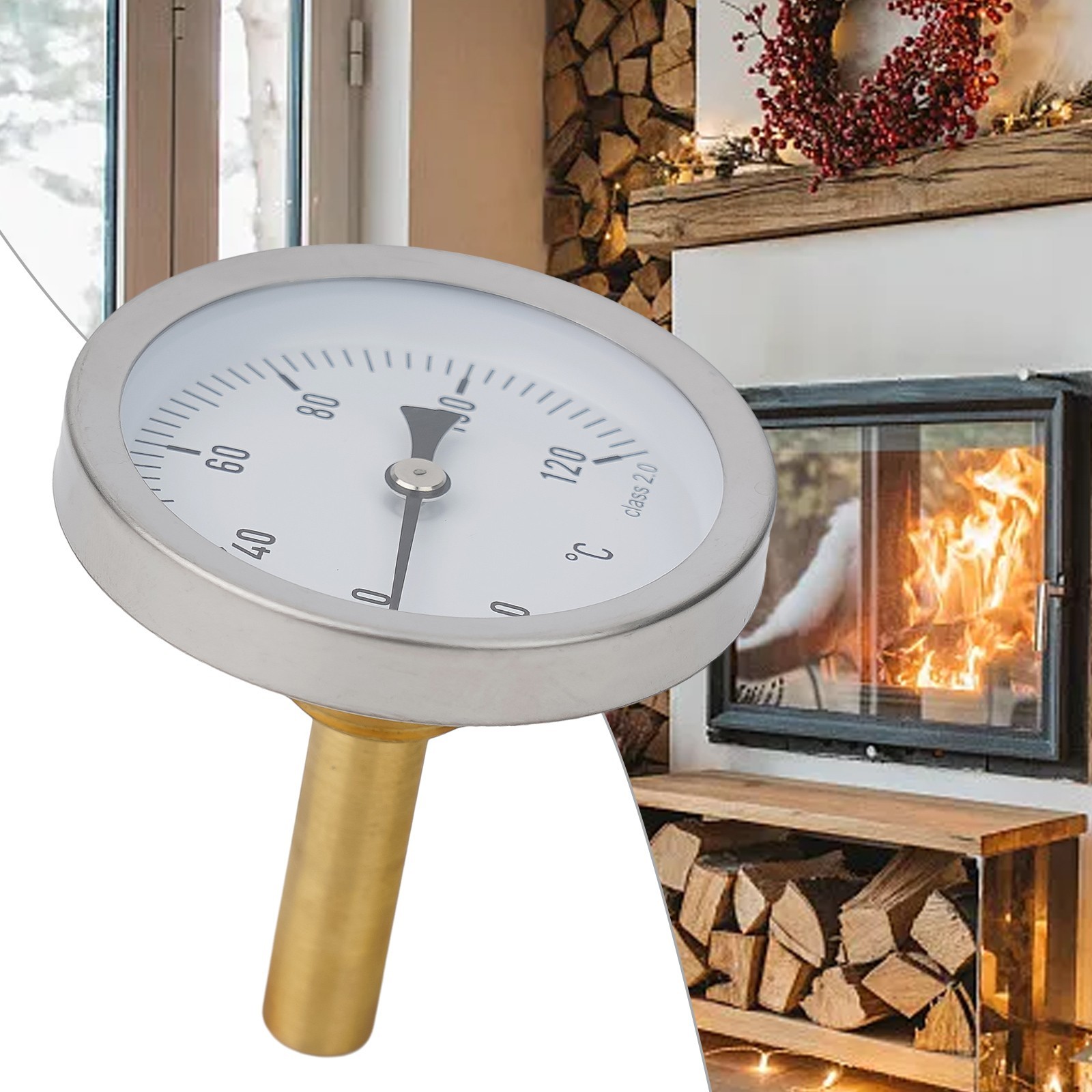 Bimetal Thermometer Thermometer Home Shop Buffer Boiler Control Temperature