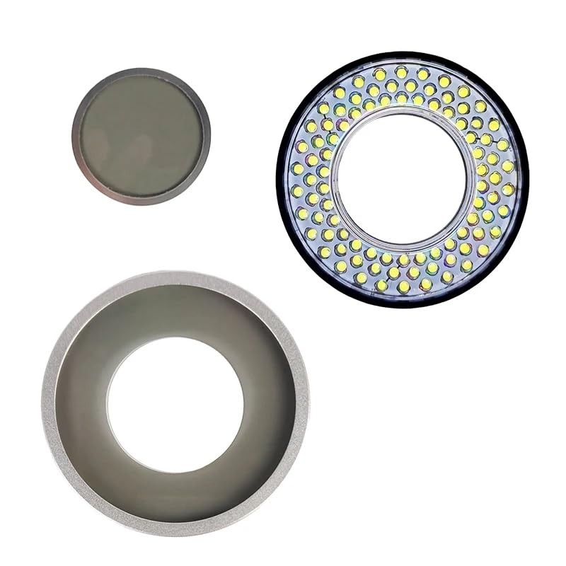 Polarized Microscope Light Anti Glare LED Ring Illuminator, USB Adjustable..