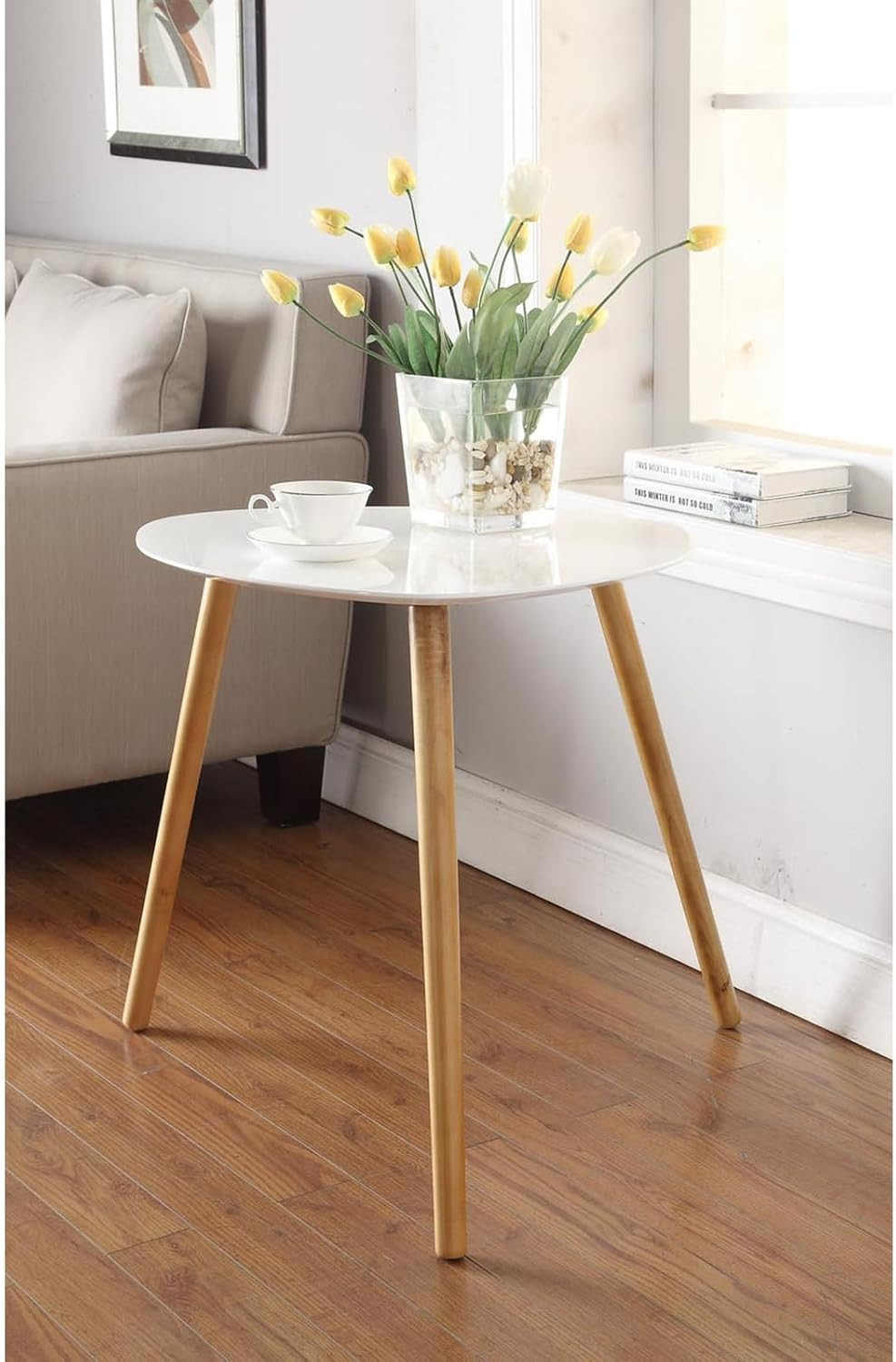 Stylish Oslo White End Table - Perfect for Any Modern Living Space