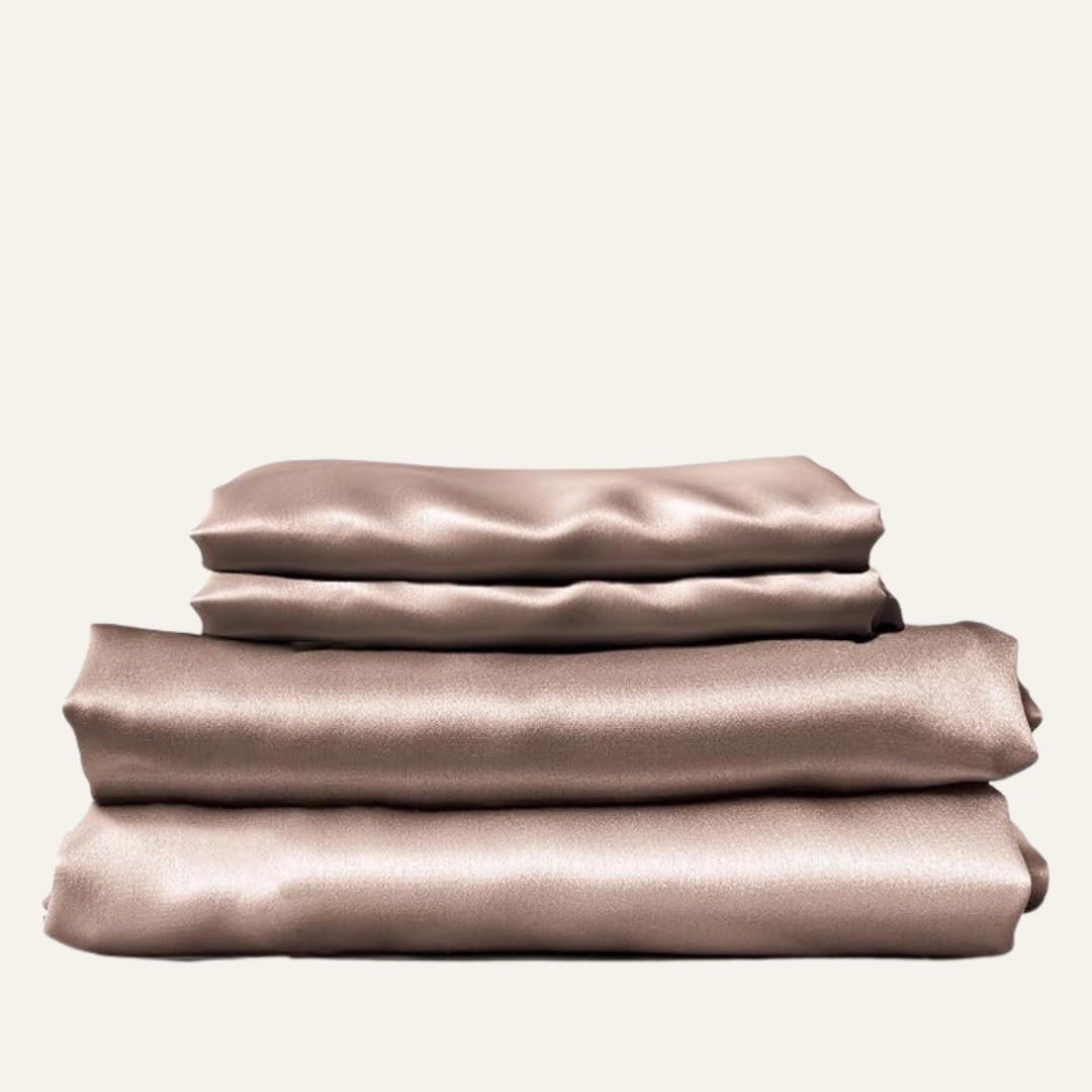 Colorado Home Co. QUEEN Sheet Set, CHAMPAGNE CARAMEL Solid Pattern for Bedroom