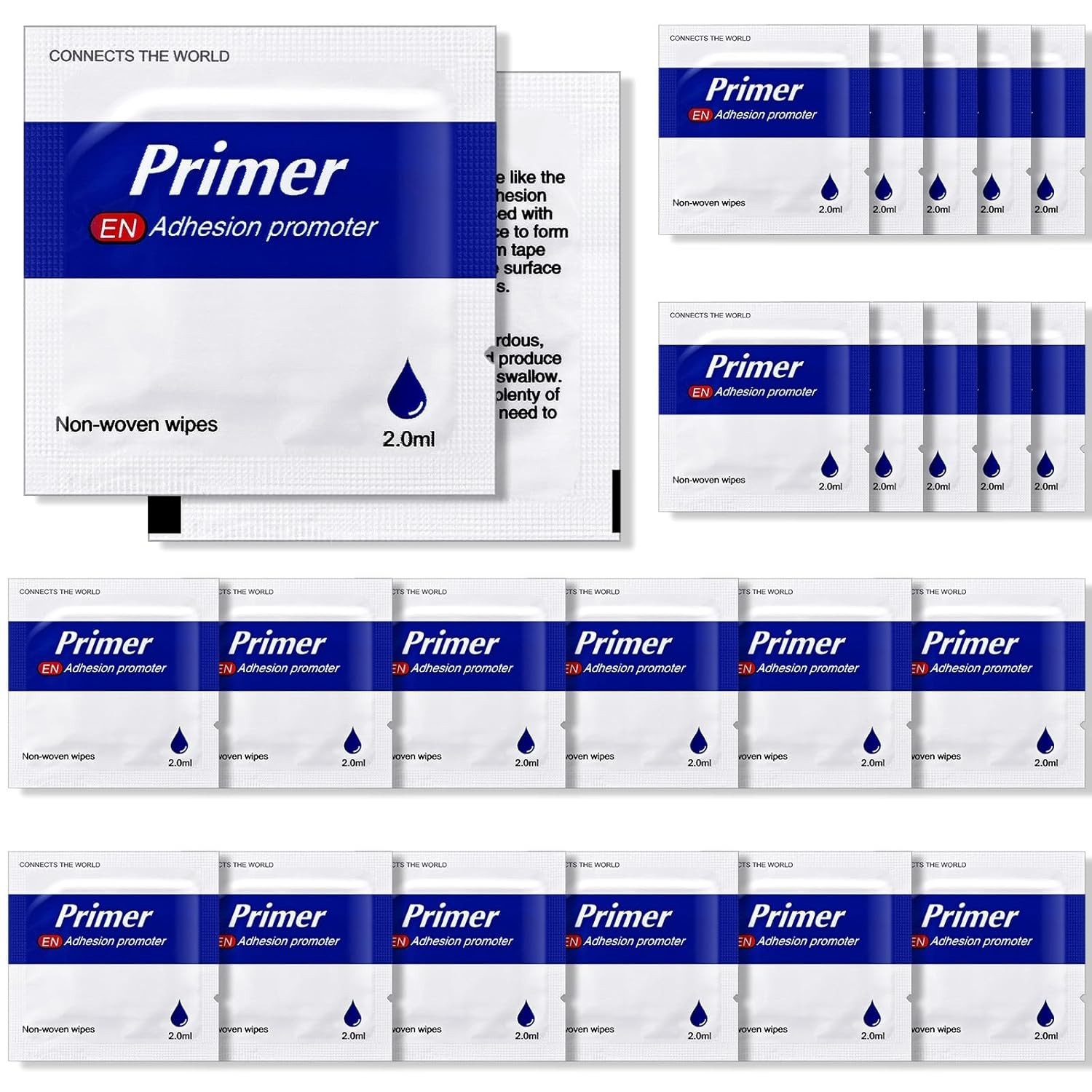 Compact 24 Pcs Adhesion Promoter - High-Performance Primer for Easy Application