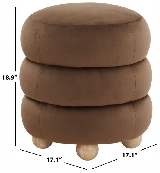 Safavieh CECELIA ROUND OTTOMAN, Reduced Price 2172761958 SFV5133D