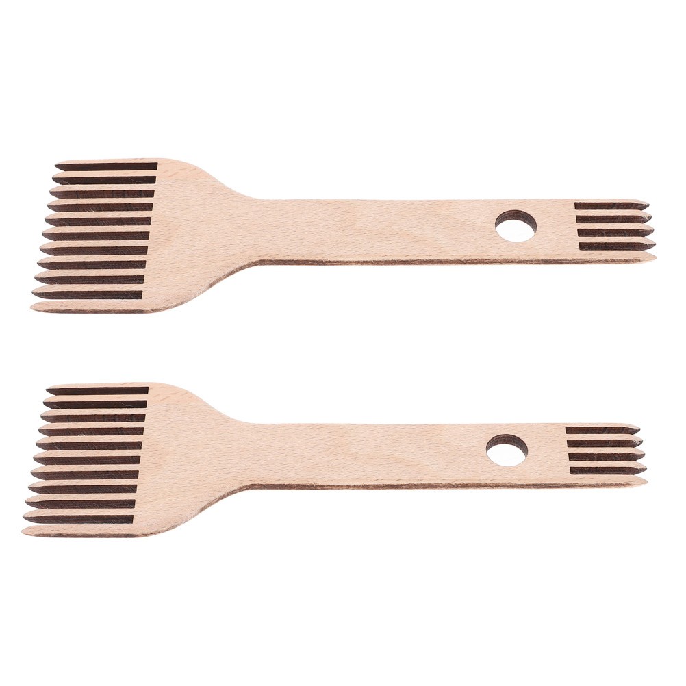 2 Pcs Loom Set Weaving Tools Tapestry Comb Knitting Machine Combs